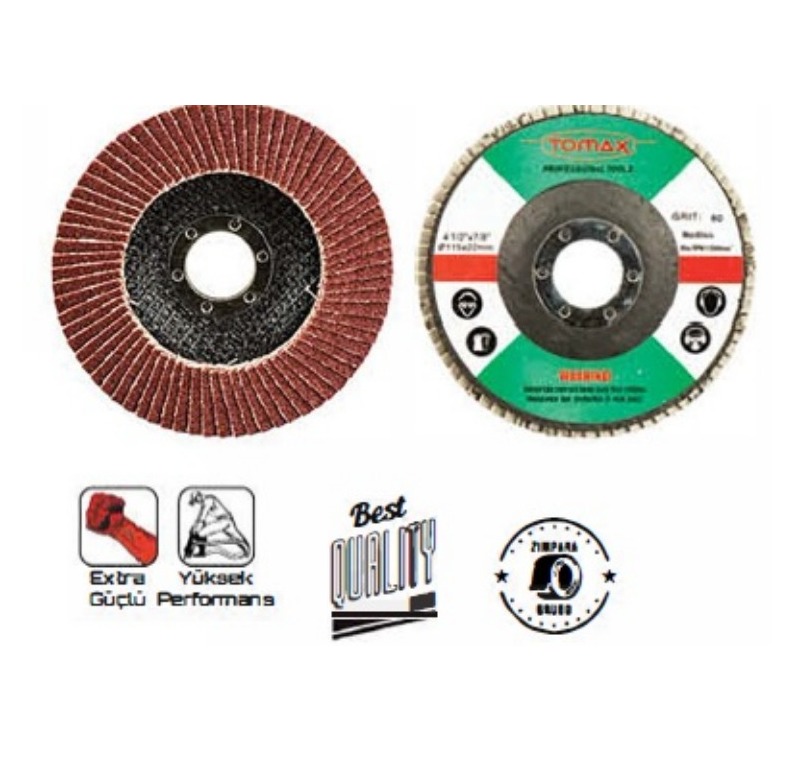 Tomax Flap Disk Zımpara 115 mm (40 mm)