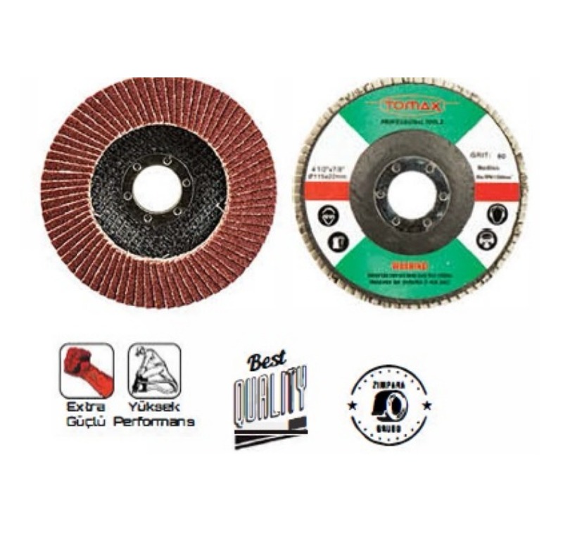 Tomax Flap Disk Zımpara 115 mm (80 mm)