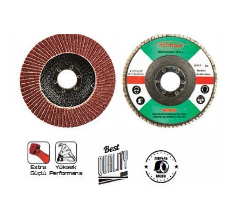 Tomax Flap Disk Zımpara 115 mm (100 mm) -07300100