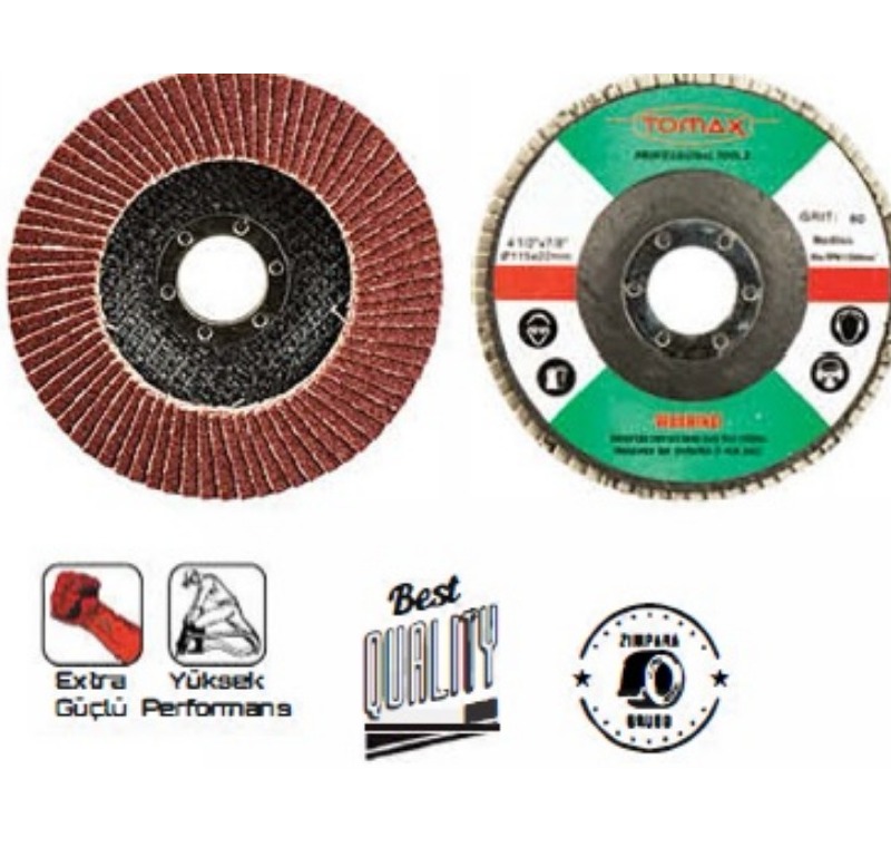 Tomax Flap Disk Zımpara 115 mm (60 mm) -07300060
