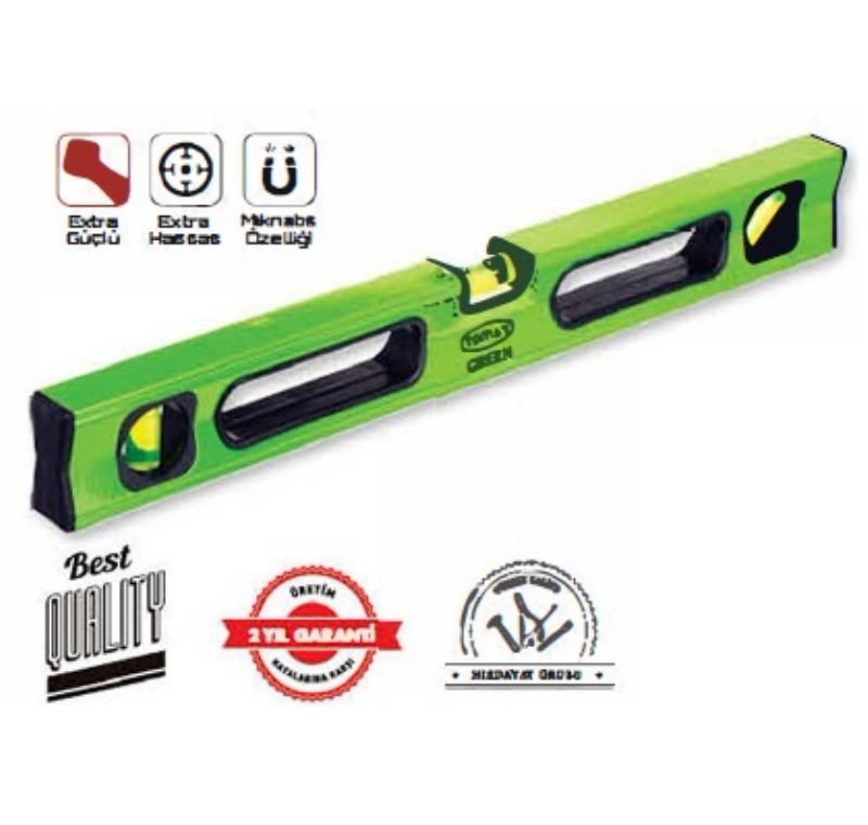 Tomax Green Alüminyum Mıknatıslı Su Terazisi (100 cm) -03082100