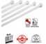 Tomax Plastik Kilitli Kelepçe (Beyaz) (8x400)